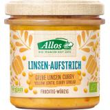 Allos Linsen Aufstrich Gelbe Linse Curry, 140 gr G