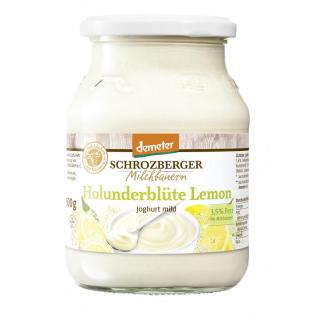 Schrozberg Joghurt Holunderblüte-Lemon, 500 gr Gla