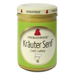 Zwergenw Kräuter Senf, 160 ml Glas