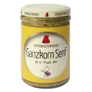 Zwergenw Ganzkorn Senf, 160 ml Glas