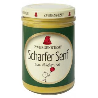 Zwergenw Scharfer Senf, 160 ml Glas