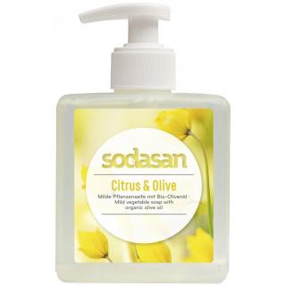 Sodasan Bio-Pflanzenseife Citrus-Olive, flüssig, 3