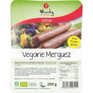 Topas Wheaty Veganwurst Merguez, 5 Stück, 200 gr P