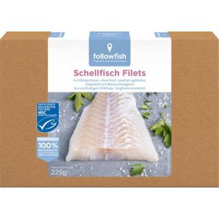 followfish Schellfisch Loins, 250 gr Packung