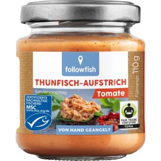 followfish Thunfisch-Creme Tomate, 110 gr Glas