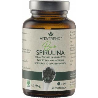 VitaTrend Spirulina Tabletten, 240 St Glas