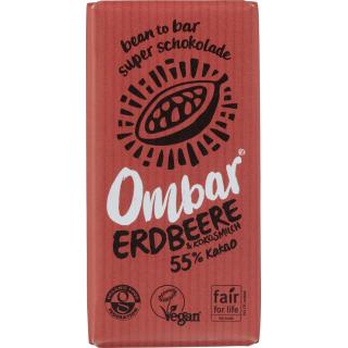 Ombar Roh-Schokolade Probiotisch Erdbeere, 38 gr S
